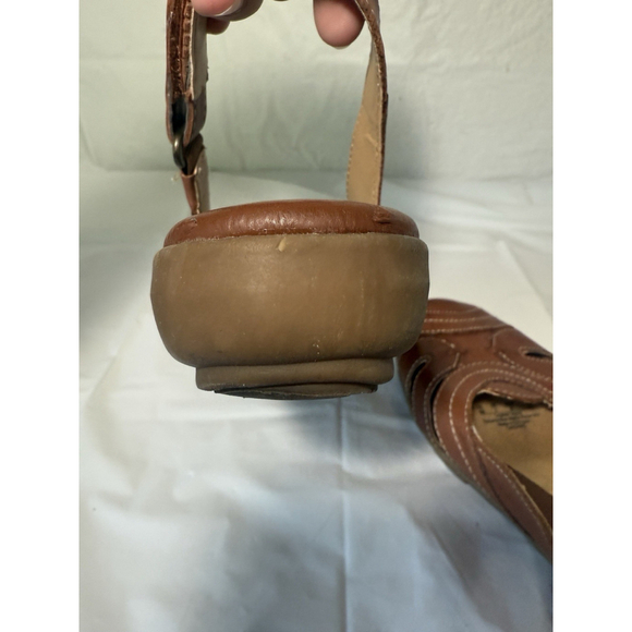 NATURALIZER NATURAL SOLE Brown CAYENNE Leather SANDAL size 9 - Picture 12 of 15